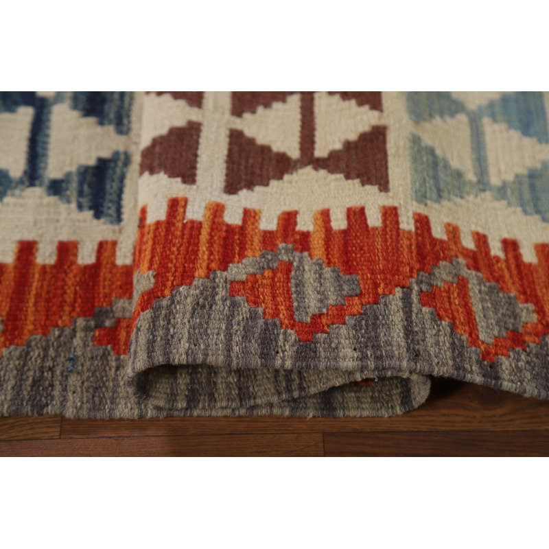 Multolor Kilim Reversible Wool Rug 6x8