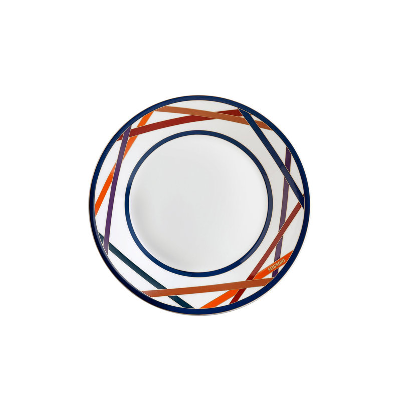 Missoni Soup Plate Nastri Diam. 8.5", Multicolor