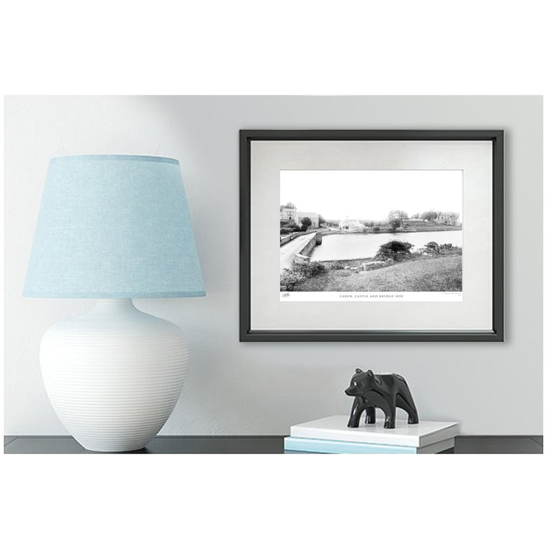 Carew, Castle And Bridge 1890 by Francis Frith - Single Picture Frame Print, 40cm H x 50cm W x 2.3cm D