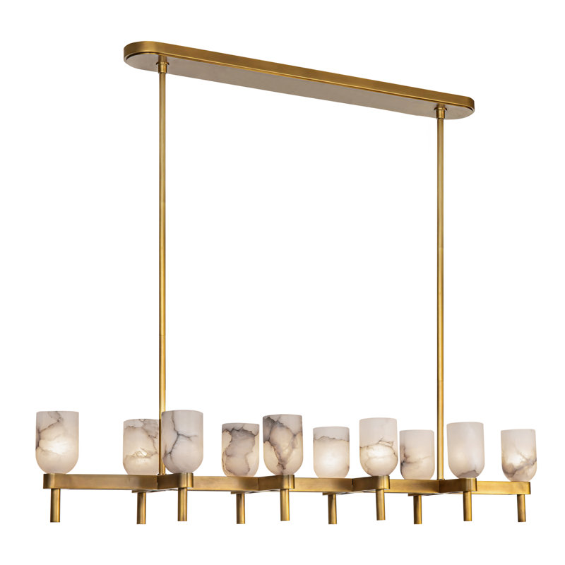 Lucian 10 - Light Pendant, Vintage Brass