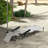 Folding Lounge Chair w/ Reclining Back, Tanning Chair, Cream White