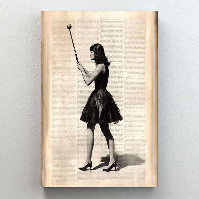 «Woman Play Golf», impression sur toile tendue, H 36 po x l 24 po x P 1,25 po