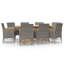 Branigans 8 - Person Patio Dining Set with Rectangular Table , Cushions Included-425661715-425661716