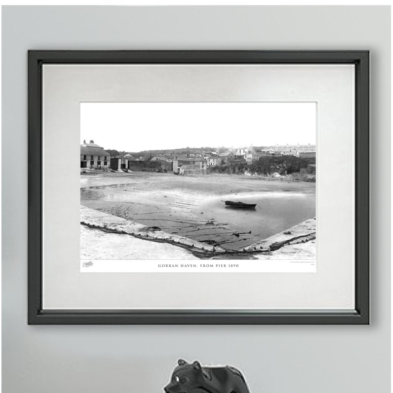 Gorran Haven, From Pier 1890 - Single Picture Frame Print, 28cm H x 36cm W x 2.3cm D