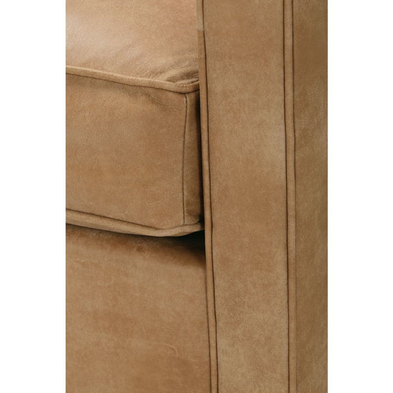 Rothko Genuine Leather Swivel Armchair, Butterscotch (KL217-21)