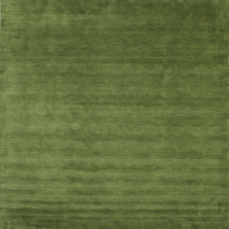 Tapis de zone vert contemporaine, Carré 3 pi