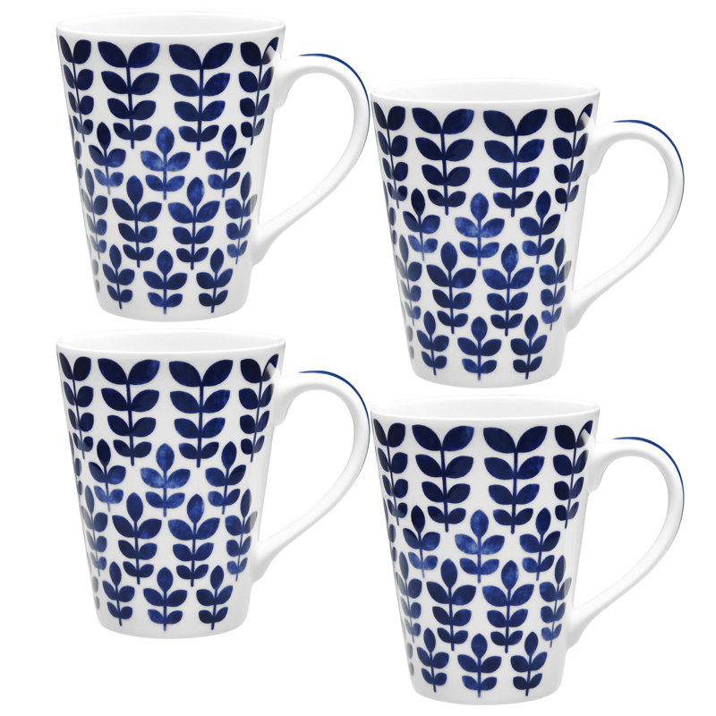 Noritake Sandefjord Mugs, 12 Oz.
