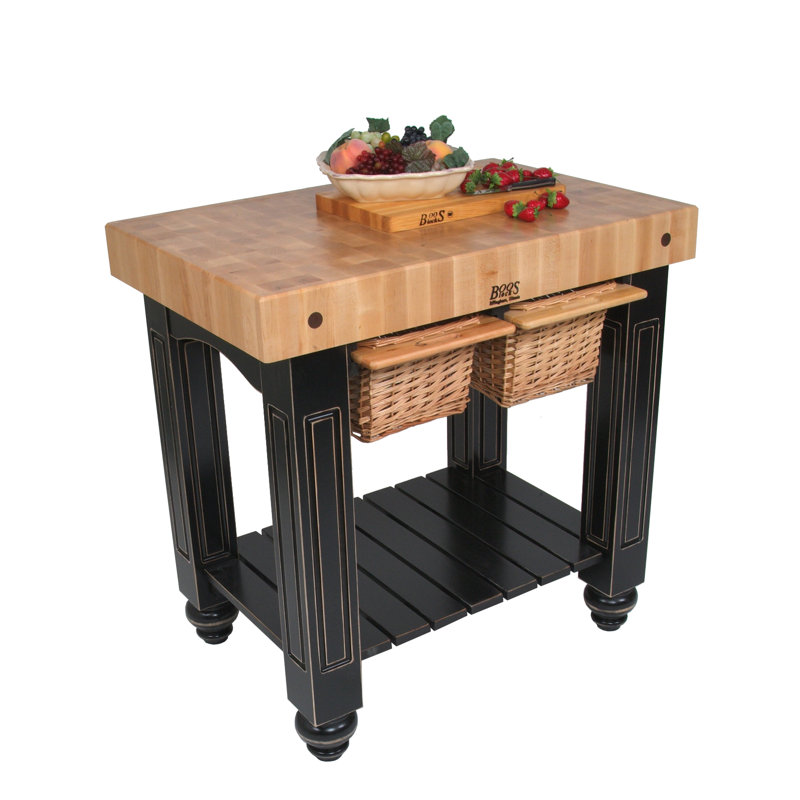 American Heritage Gathering Prep Table, Caviar Black