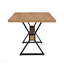 Table de salle à manger à pieds en X