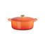 Le Creuset Signature Round Dutch Oven With Crucible Knob, 7.25 Qt. - Flamme Dorée-631028616