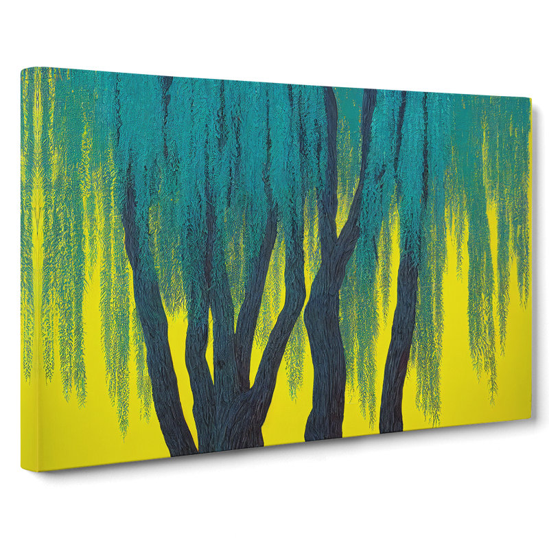 Awesome Weeping Willow Trees - Wrapped Canvas, 35cm H x 50cm W x 3cm D