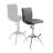 Modern Barstool Texture Leatherette/Chrome Adjustable Height-936092945