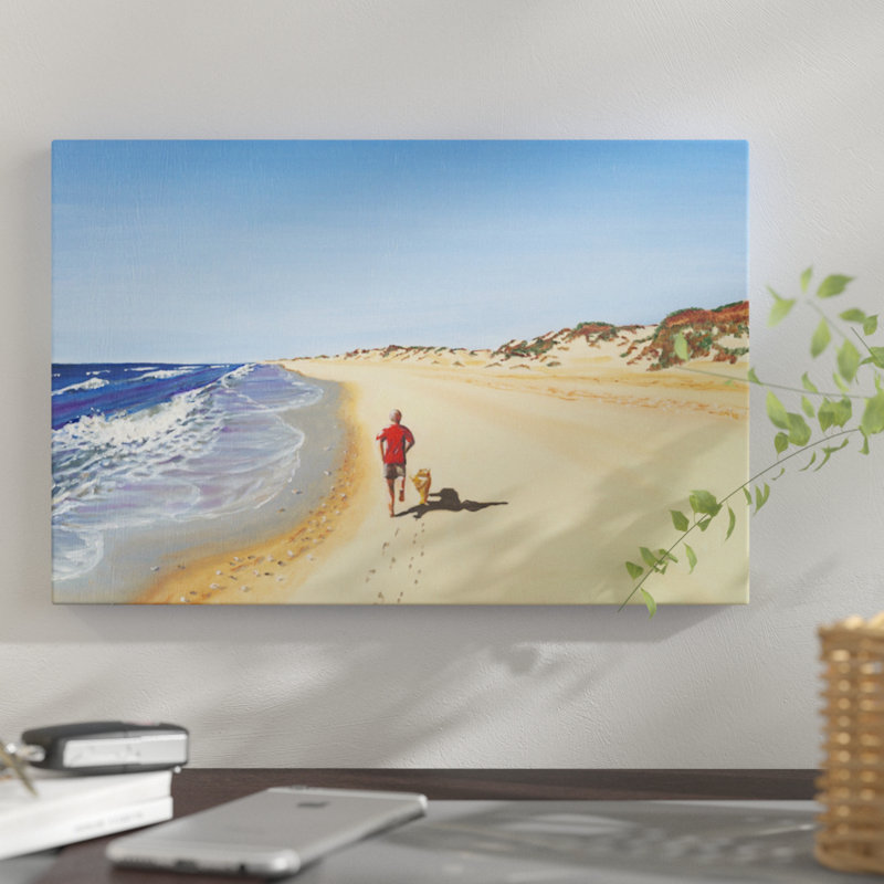 «Beach Holiday V», reproduction sur toile, H 8 po x l 12 po x P 0,75 po, Toile tendue, Pas de tapis