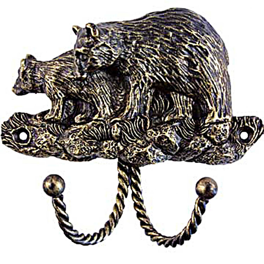 Decorative Wall Mounted Black Bear Hook Sierra Lifestyles 