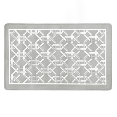 Caustings Geometric Water Resistant Anti-Fatigue Non-Skid Kitchen Mat