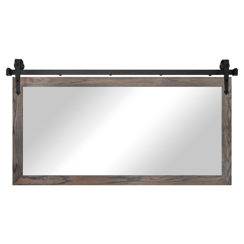 Miroir Manoil, 33 po x 48 po, Gris carbone