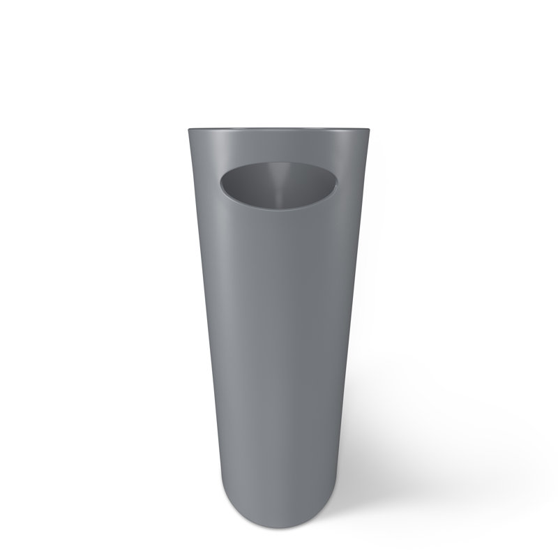 Charcoal Touchless Plastic Kids' Slim Trash Can