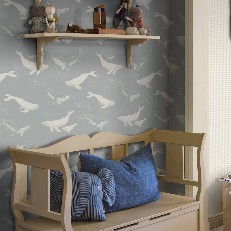 Papier peint baleines Borástapeter