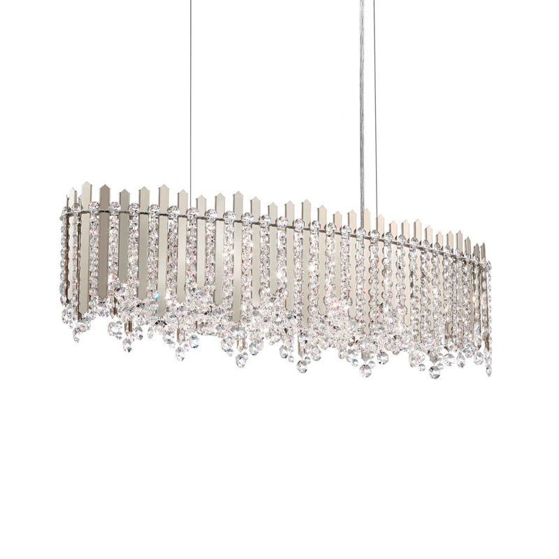 Chatter 12 - Light Pendant, Polished Stainless Steel, Czech, 120 V