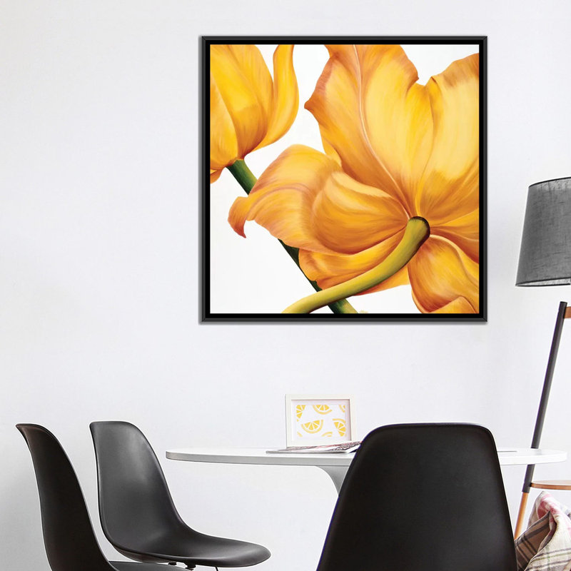 «King Yellow», impression sur toile, H 18 po x l 18 po x P 1,5 po, Toile tendue, Pas de tapis