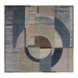 Art Deco One-of-a-Kind 12'2X12'3 Hand Knotted Area Rug