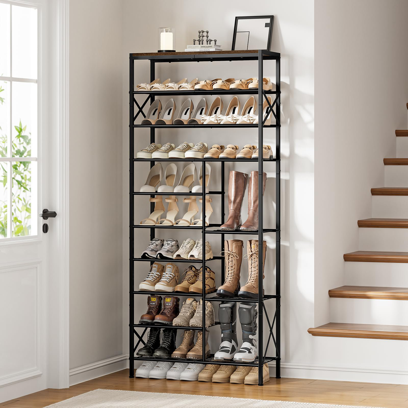 17 Stories 10-Tier Shoe Rack - Wayfair Canada