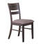 Ensemble de 2 chaises de salle à manger à dossier en lattes de bois massif Almeta, confortables et élégantes pour toute salle à manger