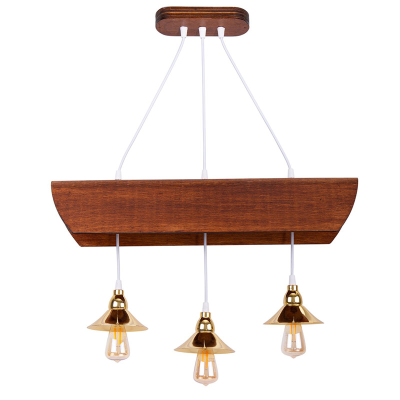 Luminaire suspendu pour îlot de cuisine à 3 lumières Bissett