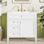 Meuble-lavabo 36 po avec lavabo supérieur-429269328