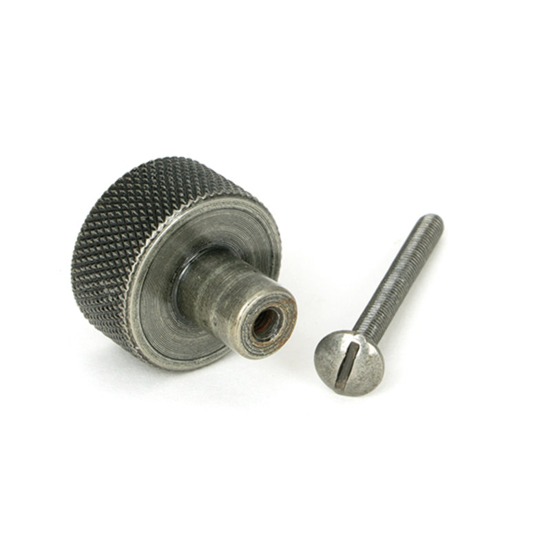 Round Knob, 2.5 cm, Pewter Patina