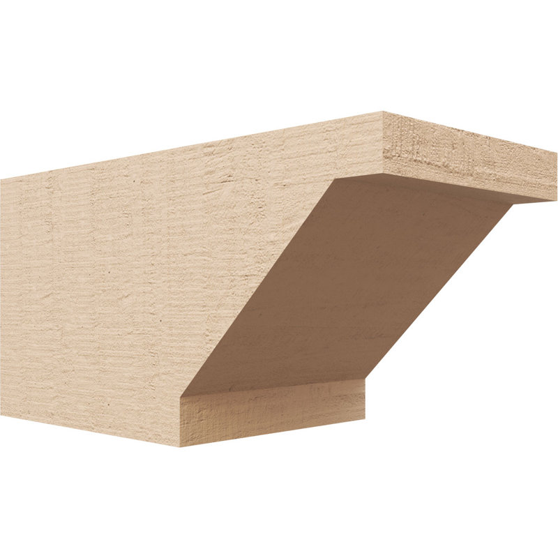Burlington Woodgrain TimberThane Ra partier queue, brun clair apprêté, H 6 po x l 12 po x P 6 po