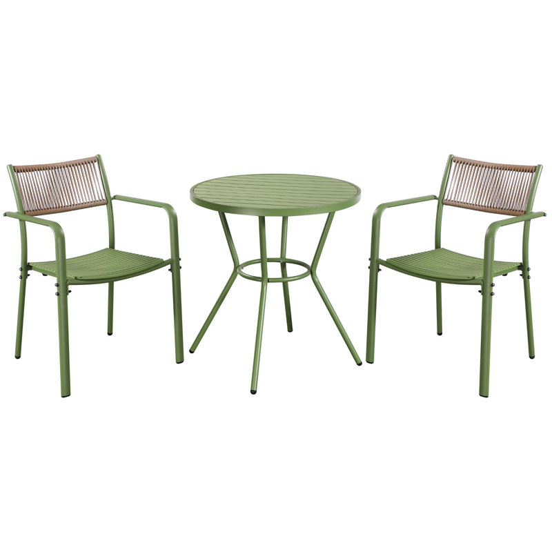 Rimini Patio Dining Set with, Green
