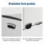 Poubelle à pédale blanche à double compartiment de 40 L pour la cuisine