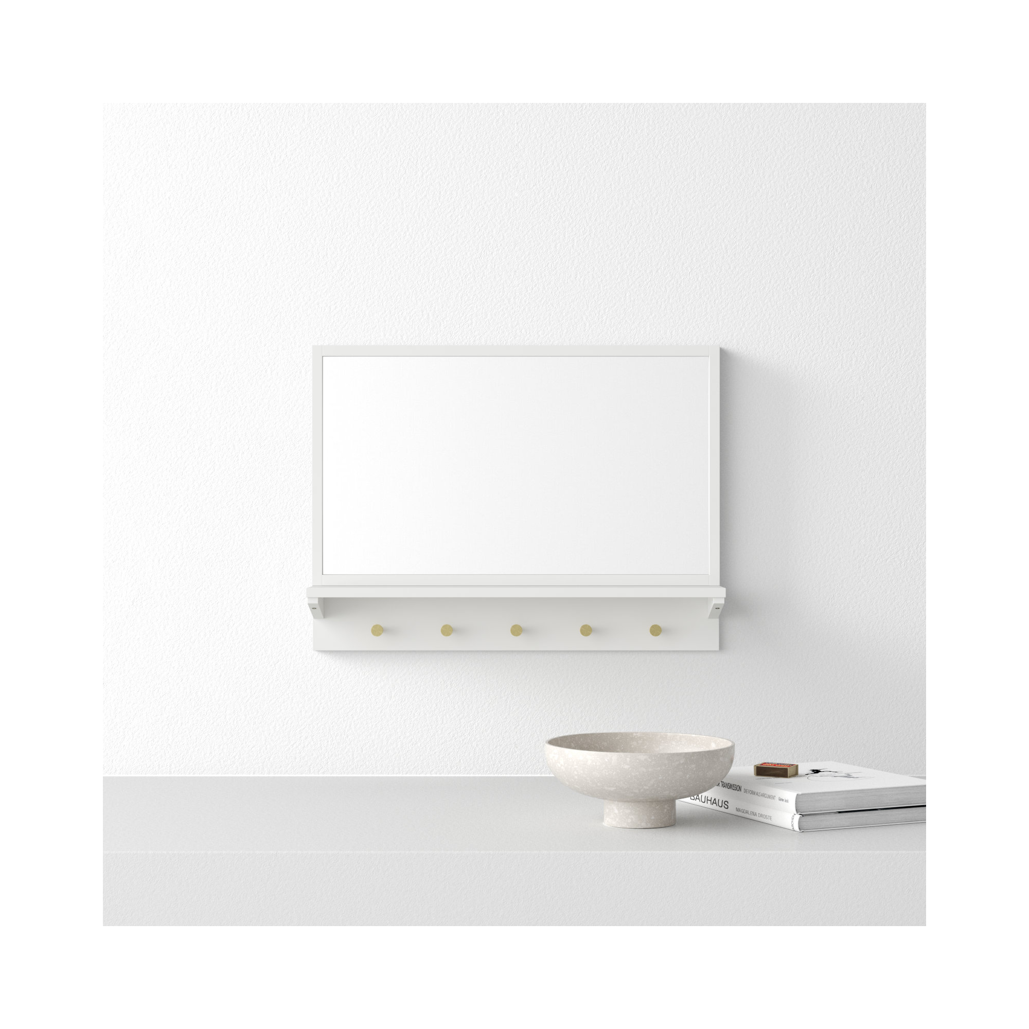Adreanna Wood Rectangle Wall Mirror, Pecan, 21" x 28"