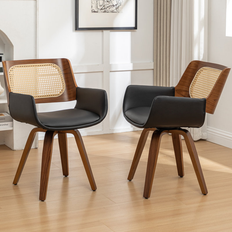 Sirkin Upholstered Dining Chair, Black