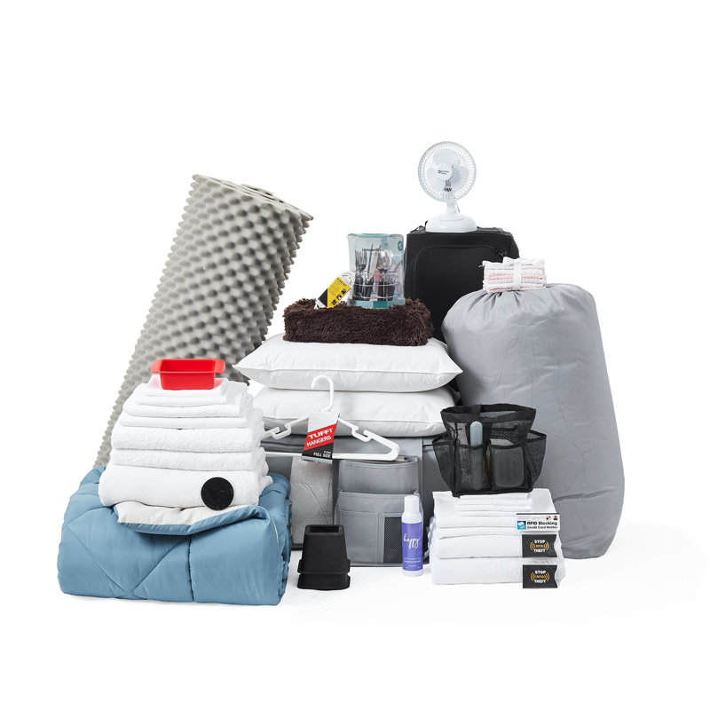 Ensemble d'édredon 100% complet DormCo Packs, Bleu / beige