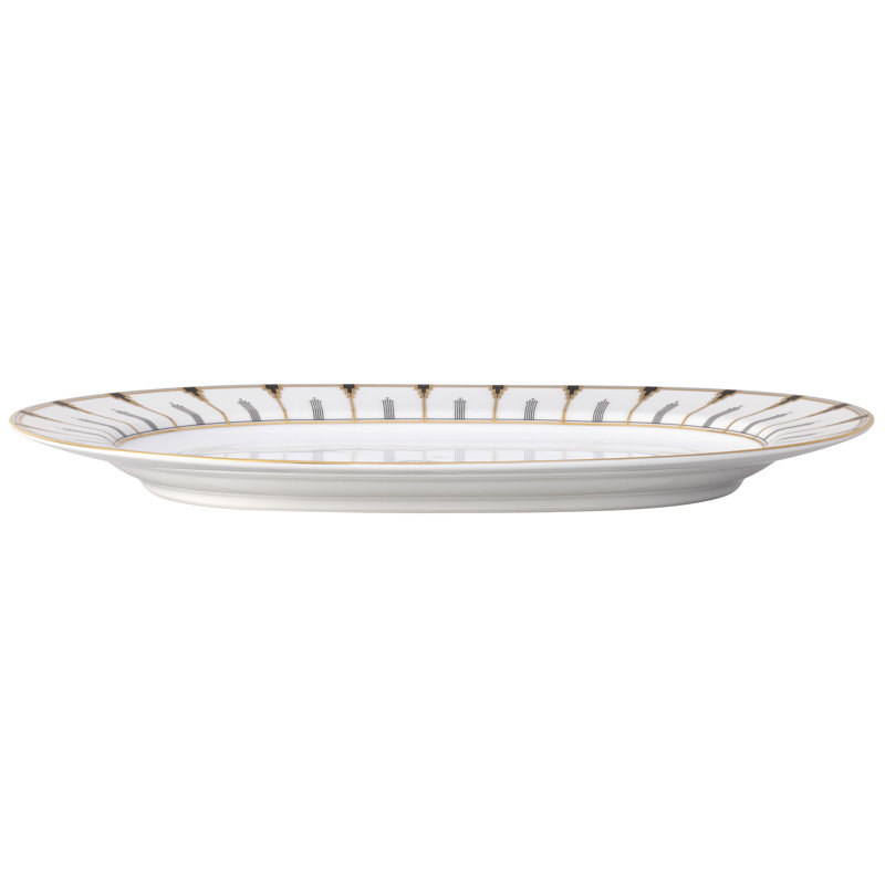Plateau ovale Noritake, L 14 po x L 10 po x H 1,25 po