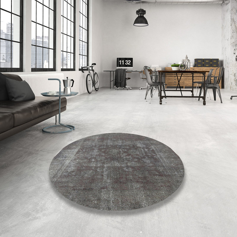 Tapis gris Jackson Heights, Rond 3 pi