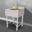 21.6'' L x 19.6'' W Silver Freestanding Handwash Station with Faucet