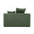 Upholstered Green Corduroy Accent Lounge Chair with Pillow – Fully Compressed, No Assembly Required-398054382