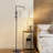 67.5'' Swing Arm Floor Lamp with Outlet