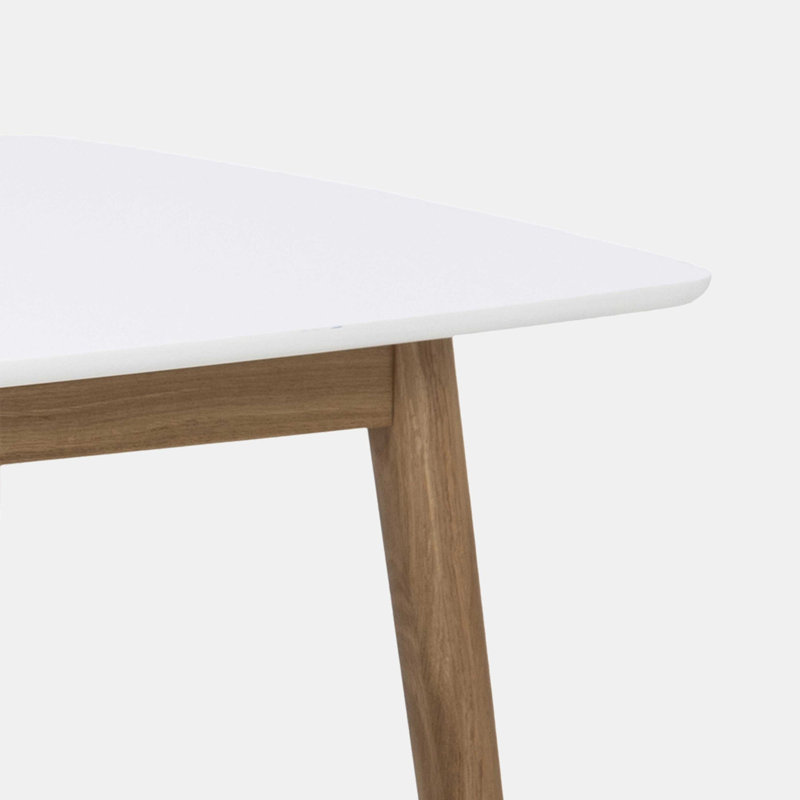 Vernia Solid Wood Base Dining Table