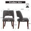 Chaise d'appoint rembourrée en bois massif-896201408