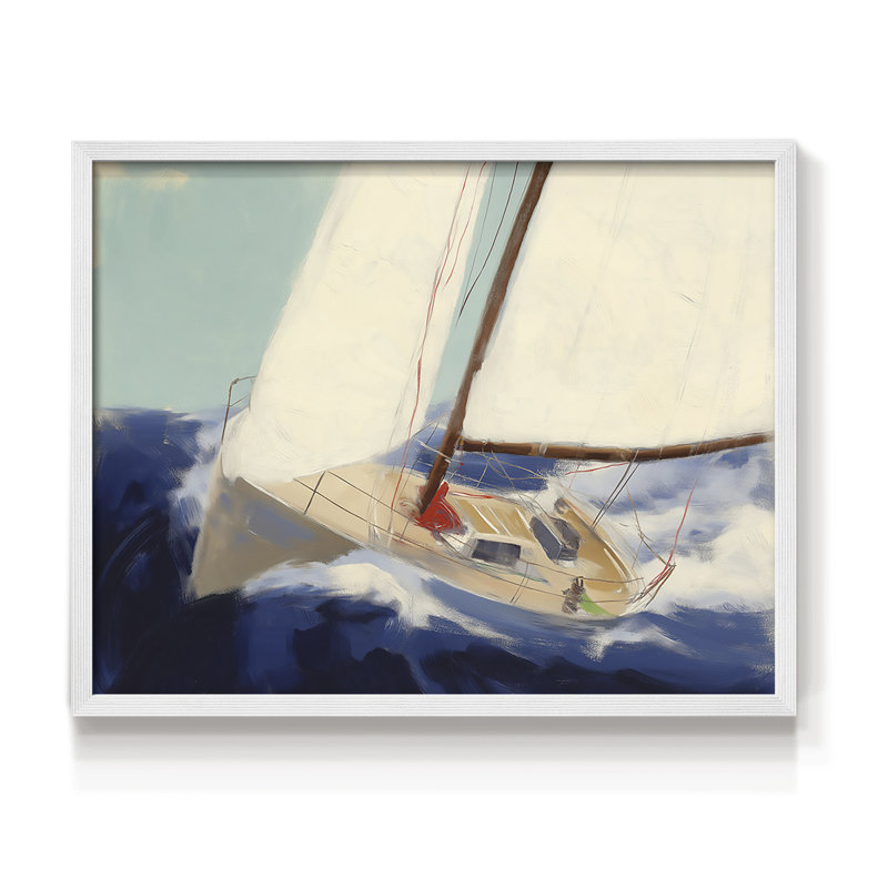 Série nautique-XXXIX - reproduction encadrée, H 8 po x l 10 po, Blanc