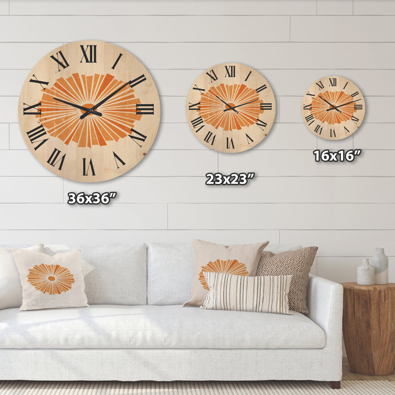 Horloge murale Minimal Radiant Sun I, Moyen