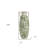14" White Leaf Ceramic Amphora Table Vase