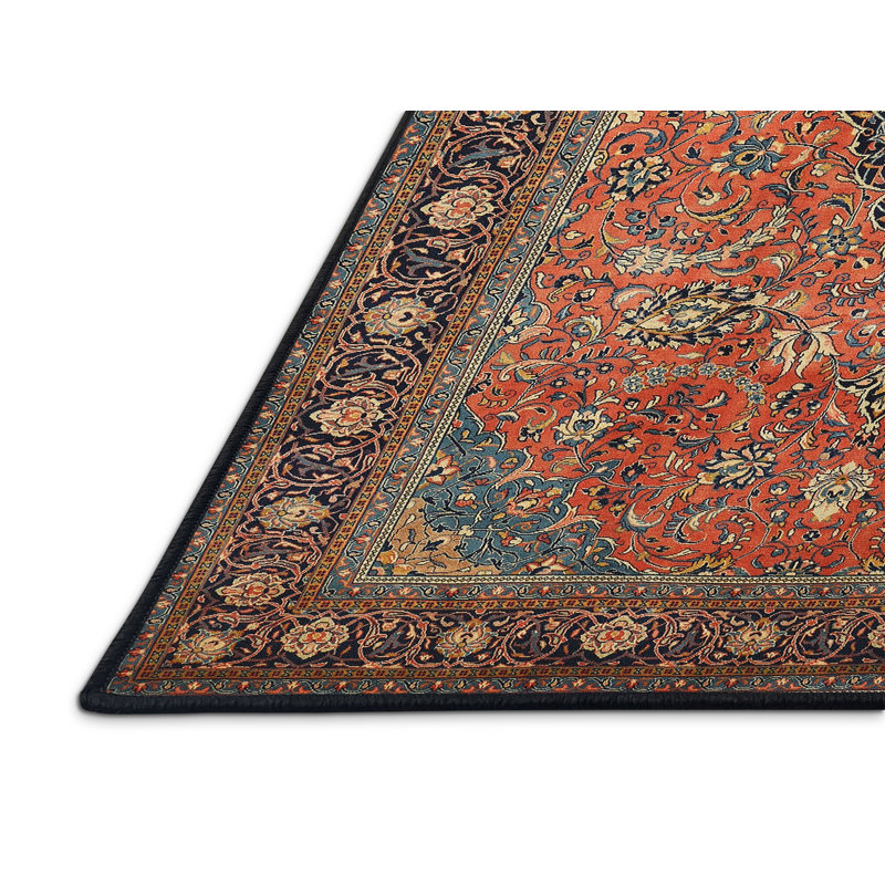 Tapis oriental tissé à la machine Cassand, Rectangle 4 pi x 6 pi