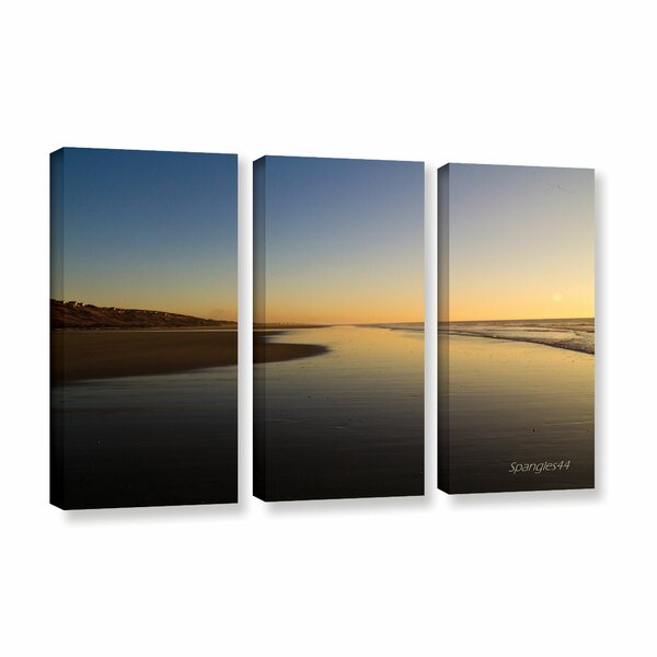 ArtWall Equihen Plage On Canvas 3 Pieces by Lindsey Janich Print | Wayfair