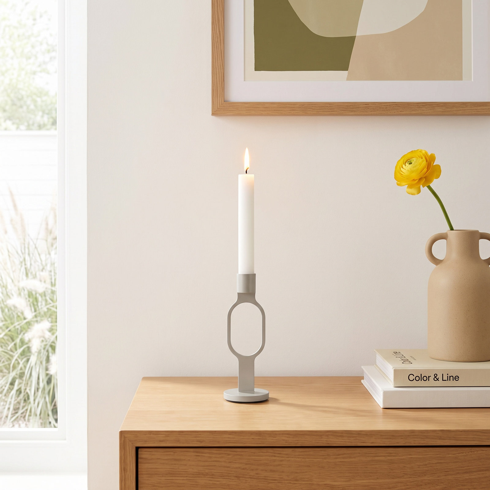 Who Goes There? Candle Holder, Putty
