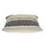 Coussin 18 "en coton beige avec frange